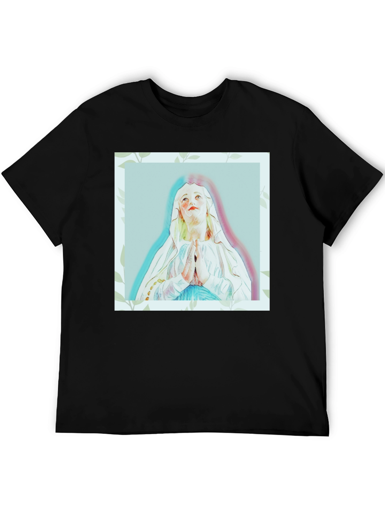 Religious Art T-Shirt - Virgin Mary Graphic Tee