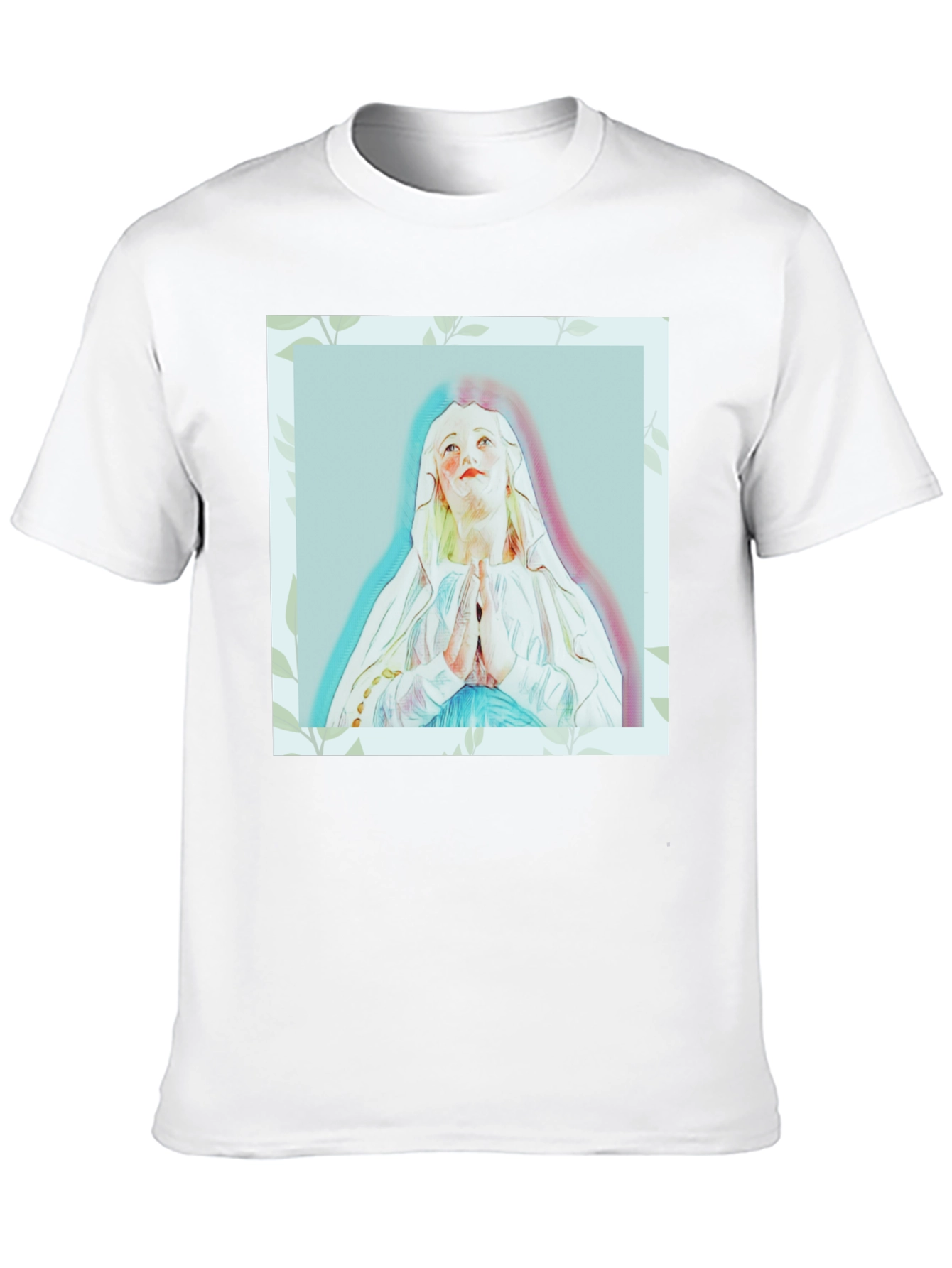 Religious Art T-Shirt - Virgin Mary Graphic Tee