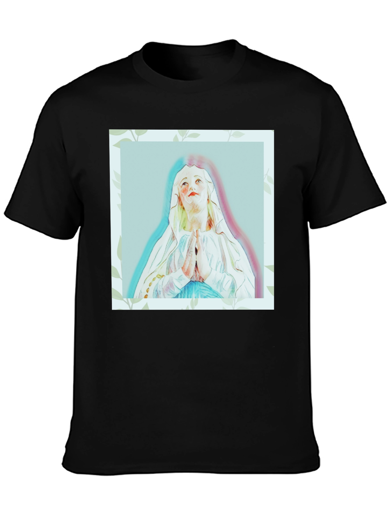 Religious Art T-Shirt - Virgin Mary Graphic Tee