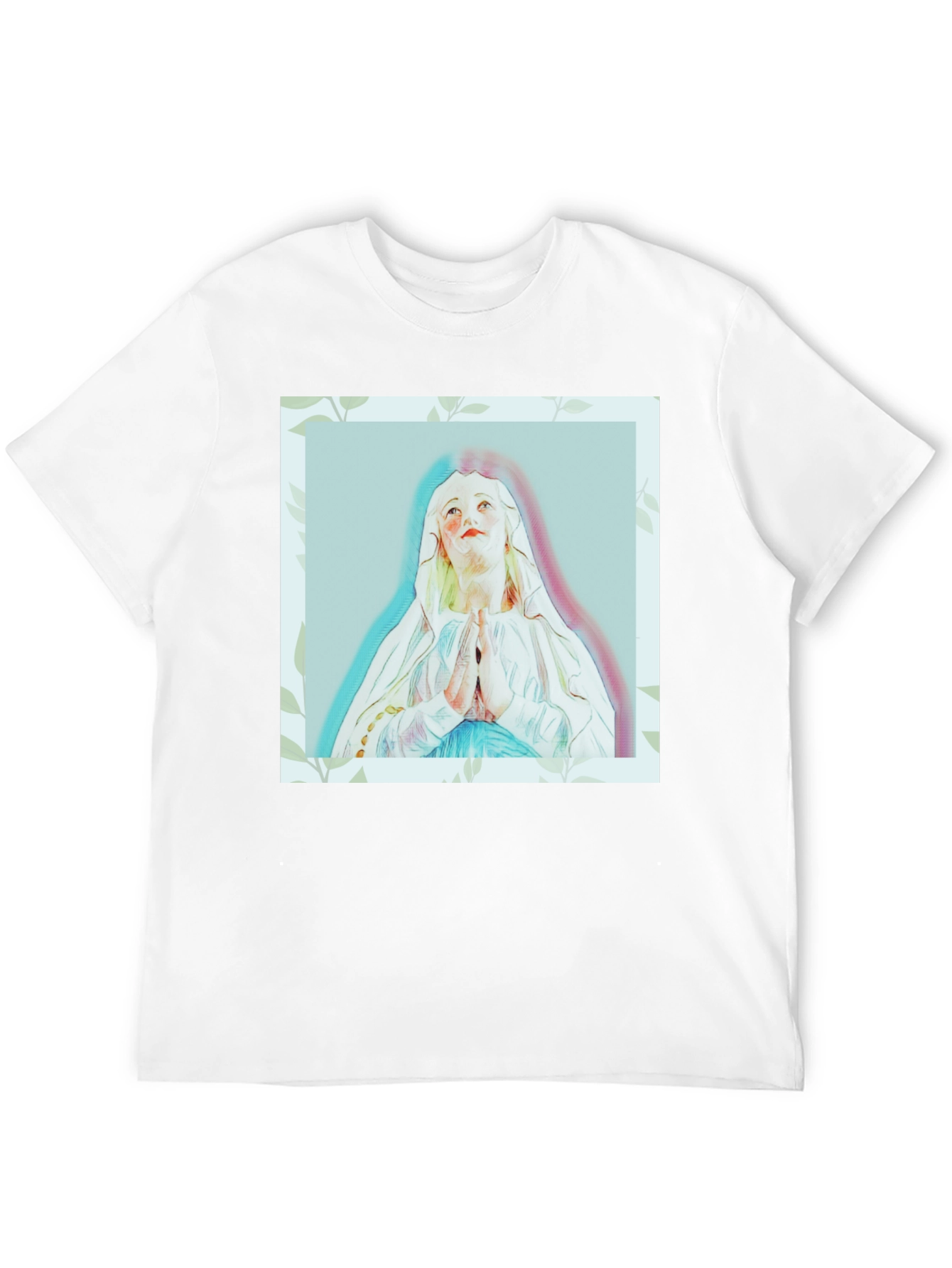 Religious Art T-Shirt - Virgin Mary Graphic Tee