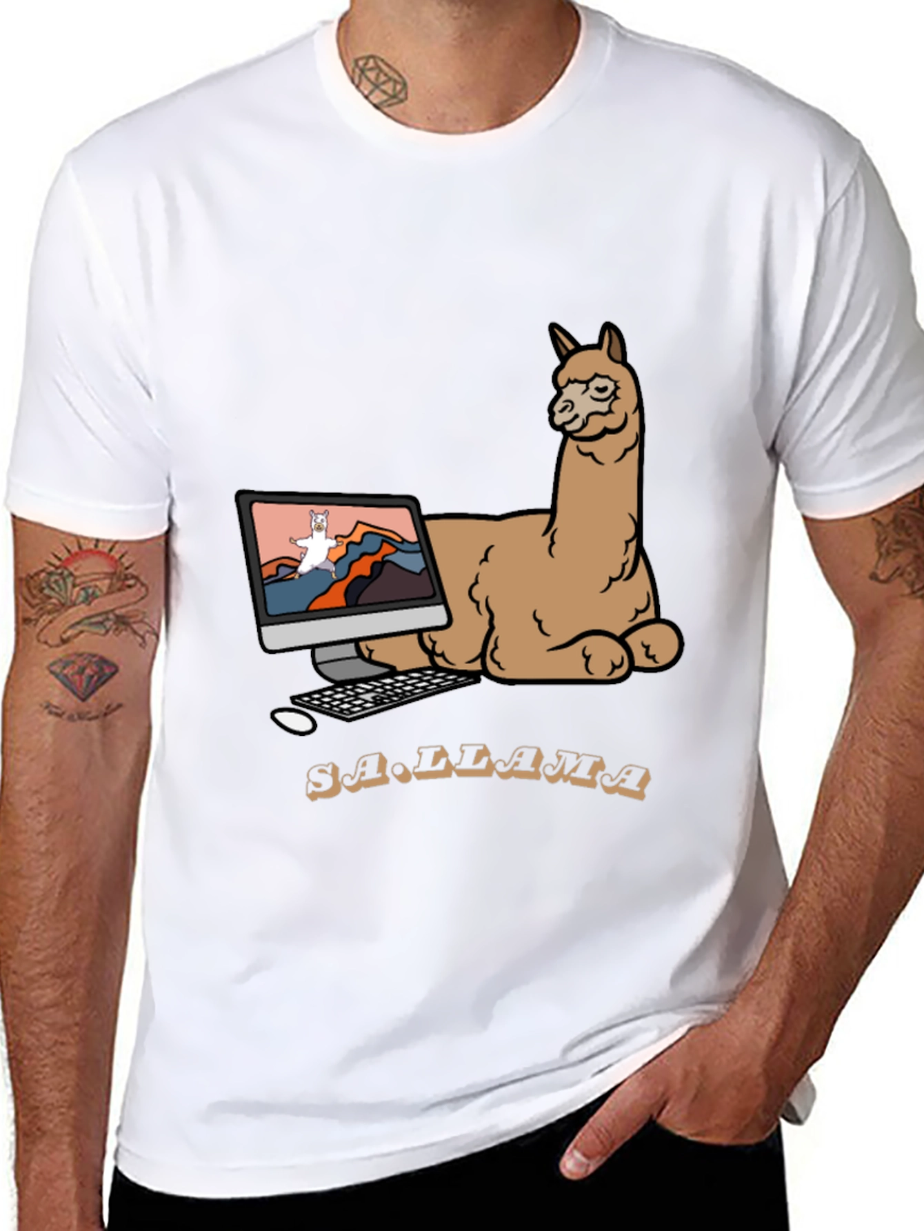 SA.LLAMA Graphic T-Shirt - Unique Design