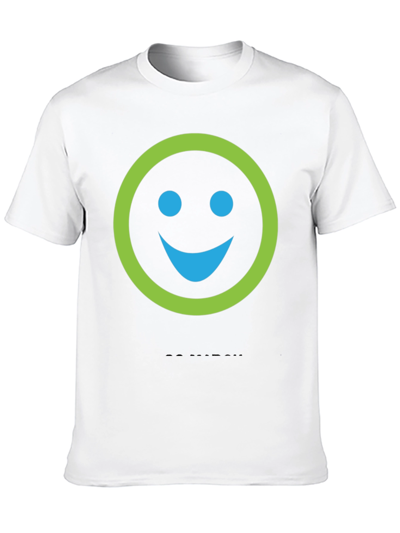Smiley Face Graphic Tee - Casual Comfort