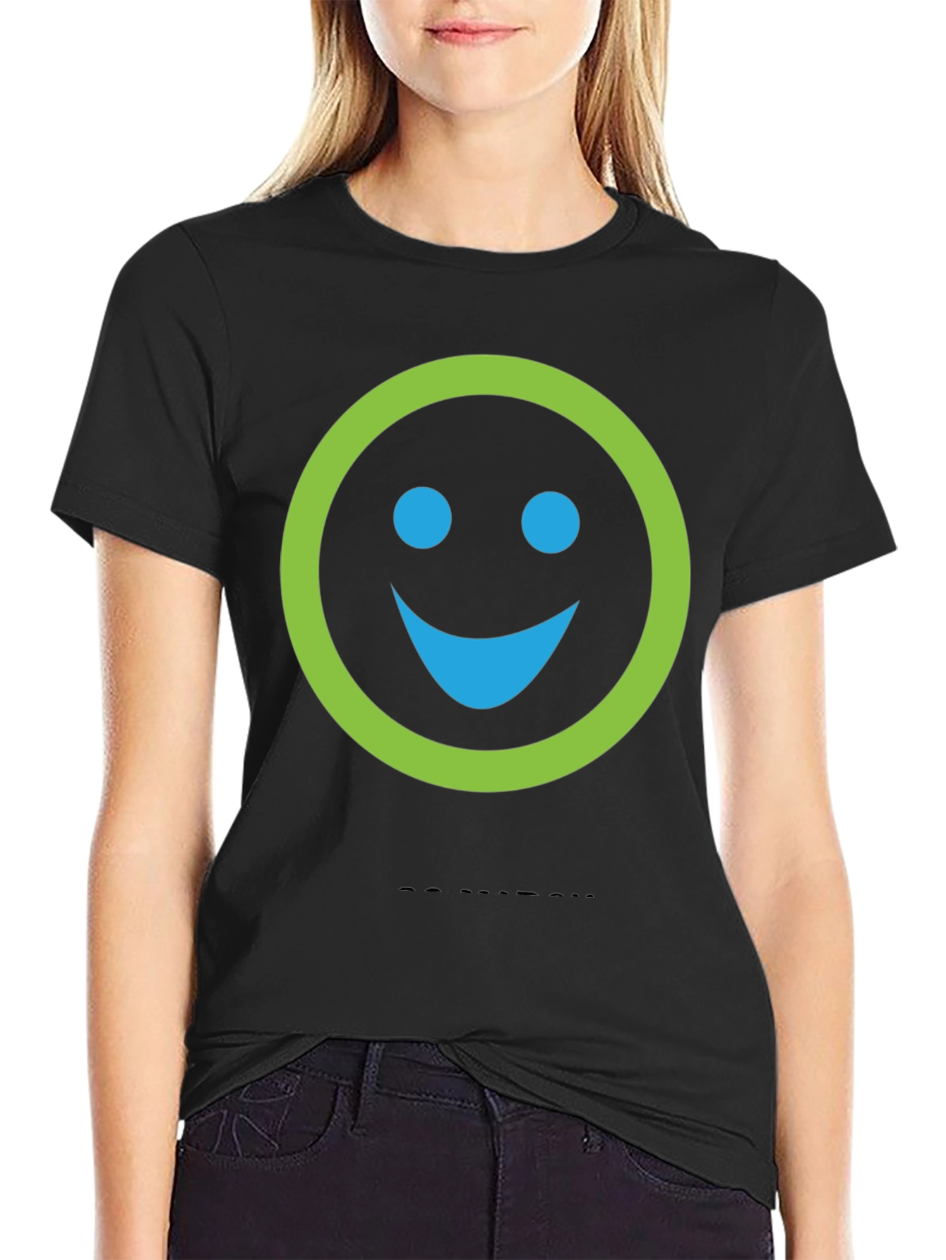 Smiley Face Graphic Tee - Casual Comfort
