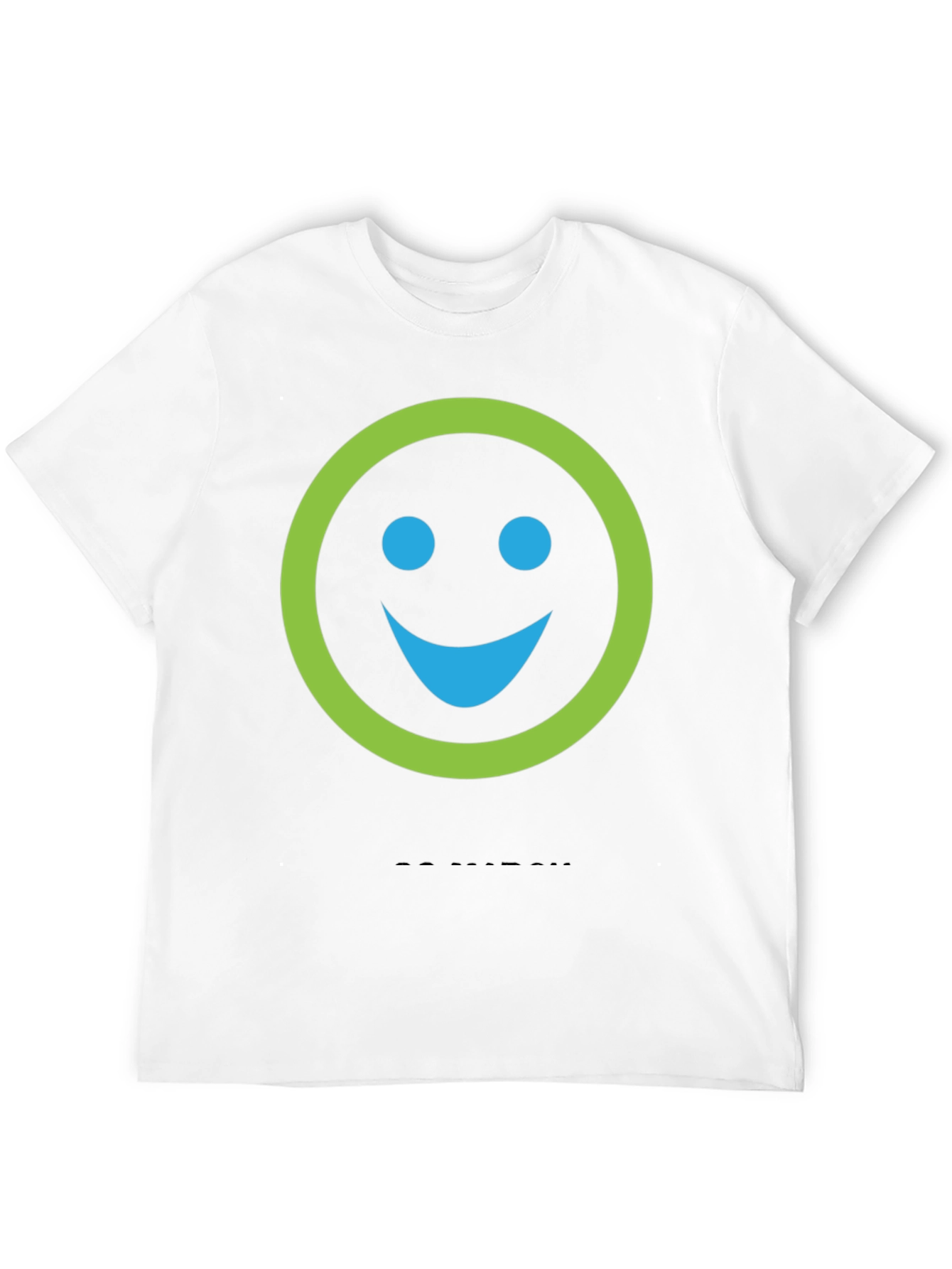 Smiley Face Graphic Tee - Casual Comfort
