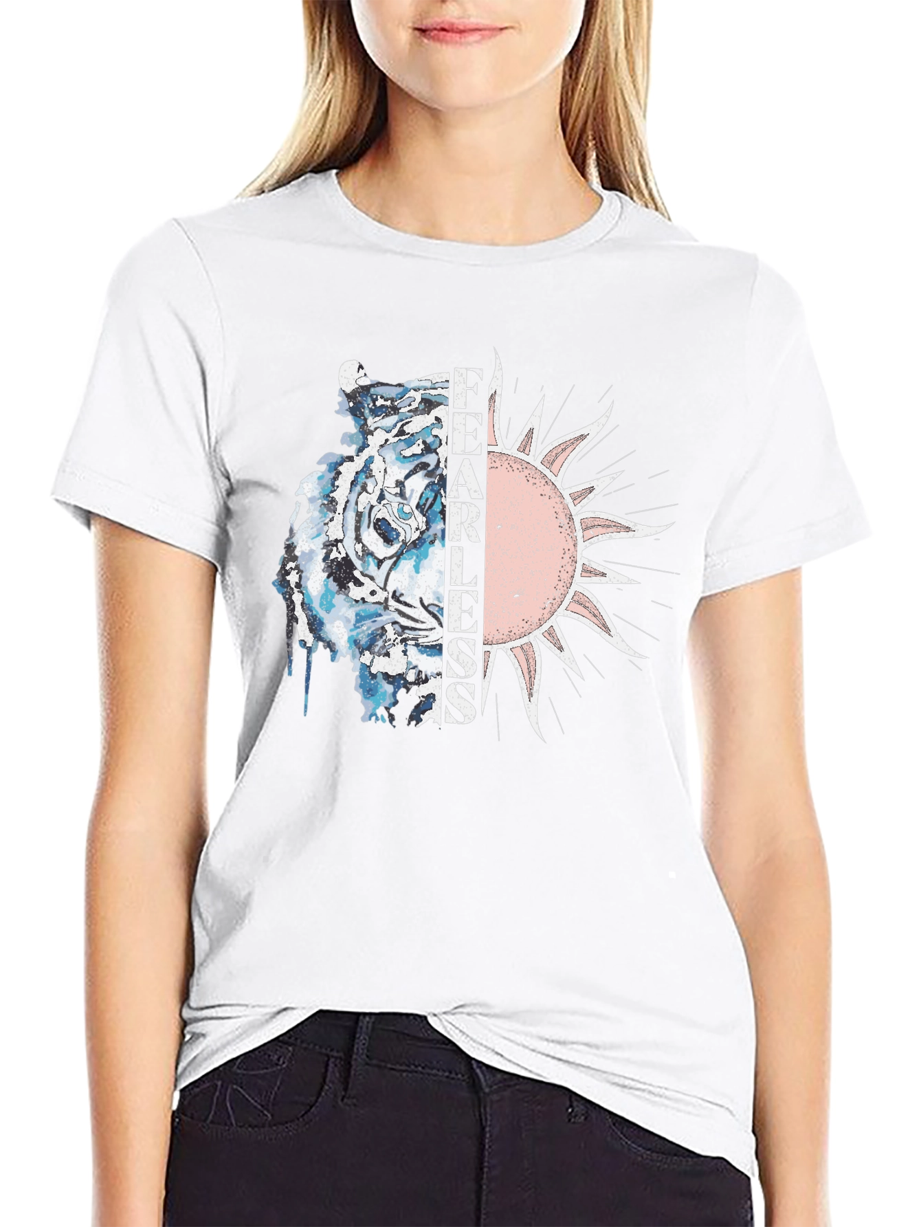 Fearless Graphic Print T-Shirt