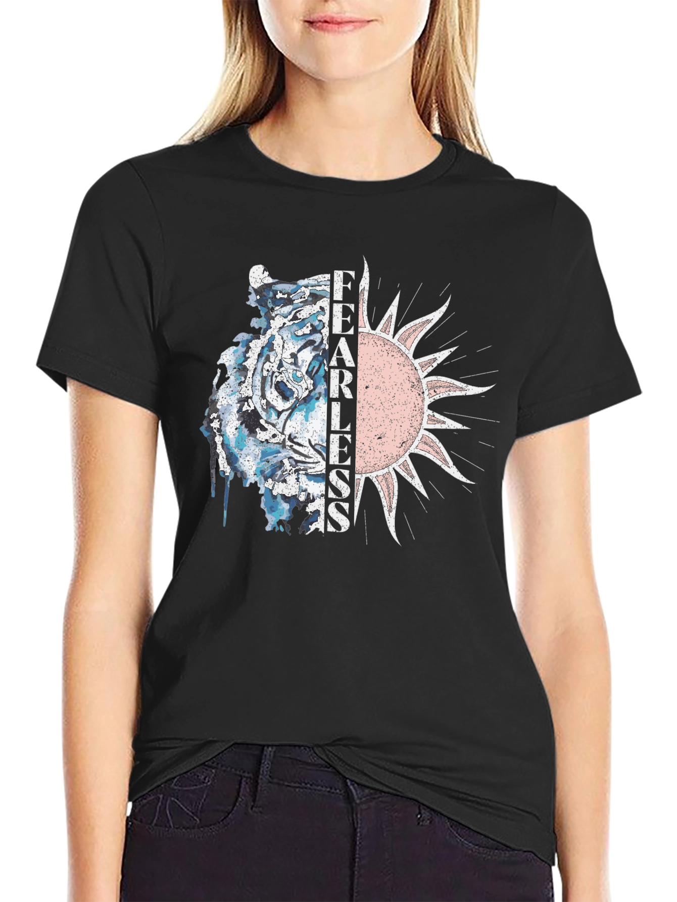 Fearless Graphic Print T-Shirt