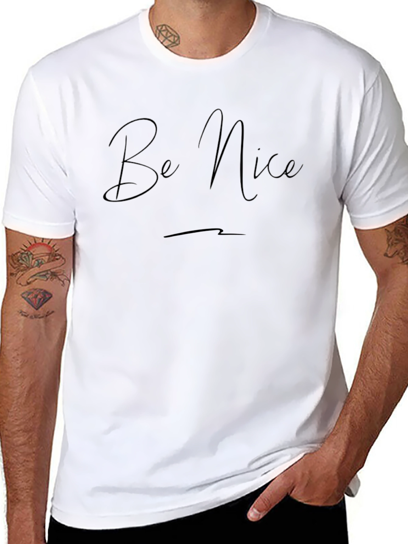 Be Nice Graphic Tee - Stylish Casual T-Shirt