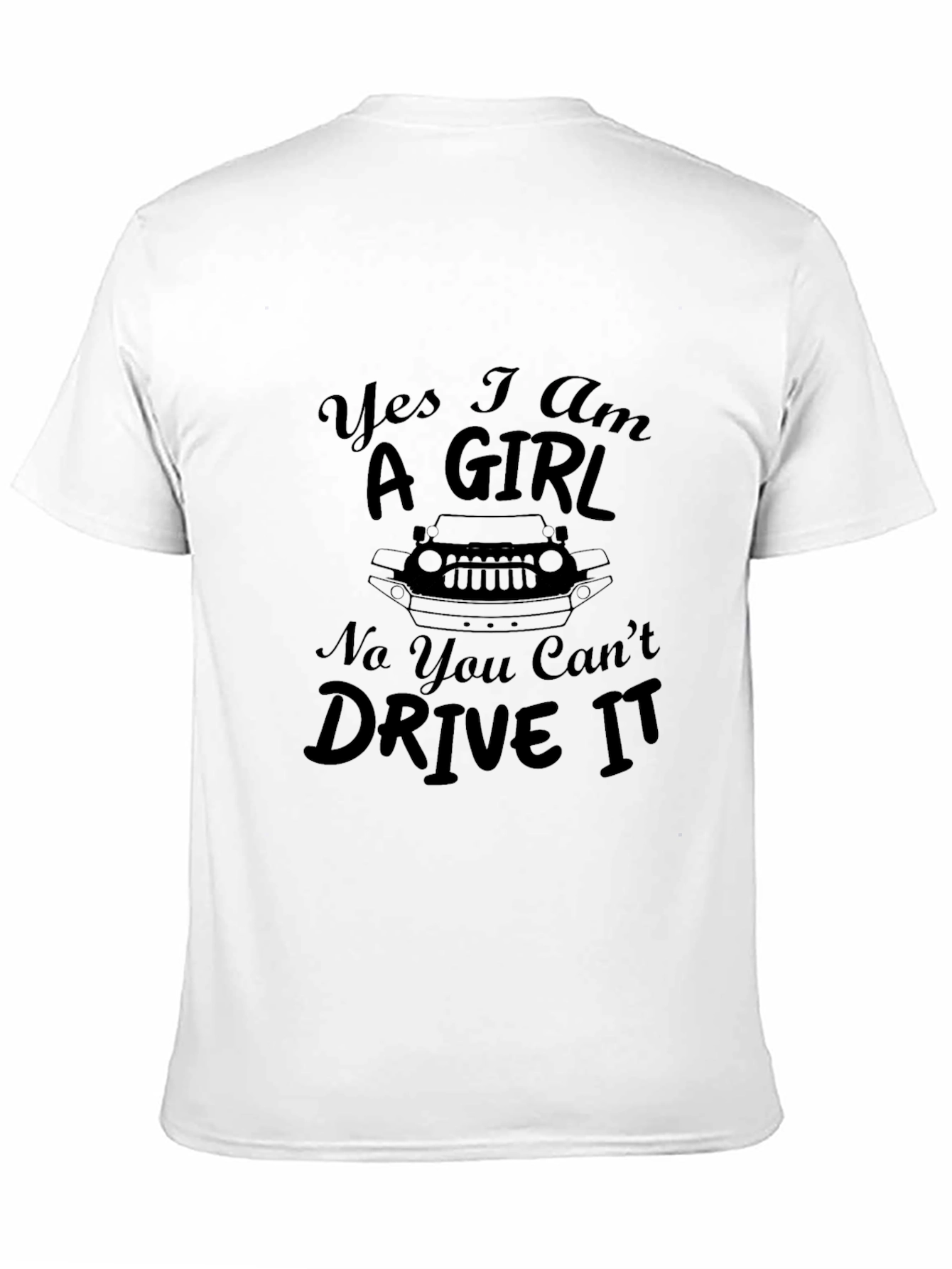 Yes I Am A Girl Jeep T-Shirt