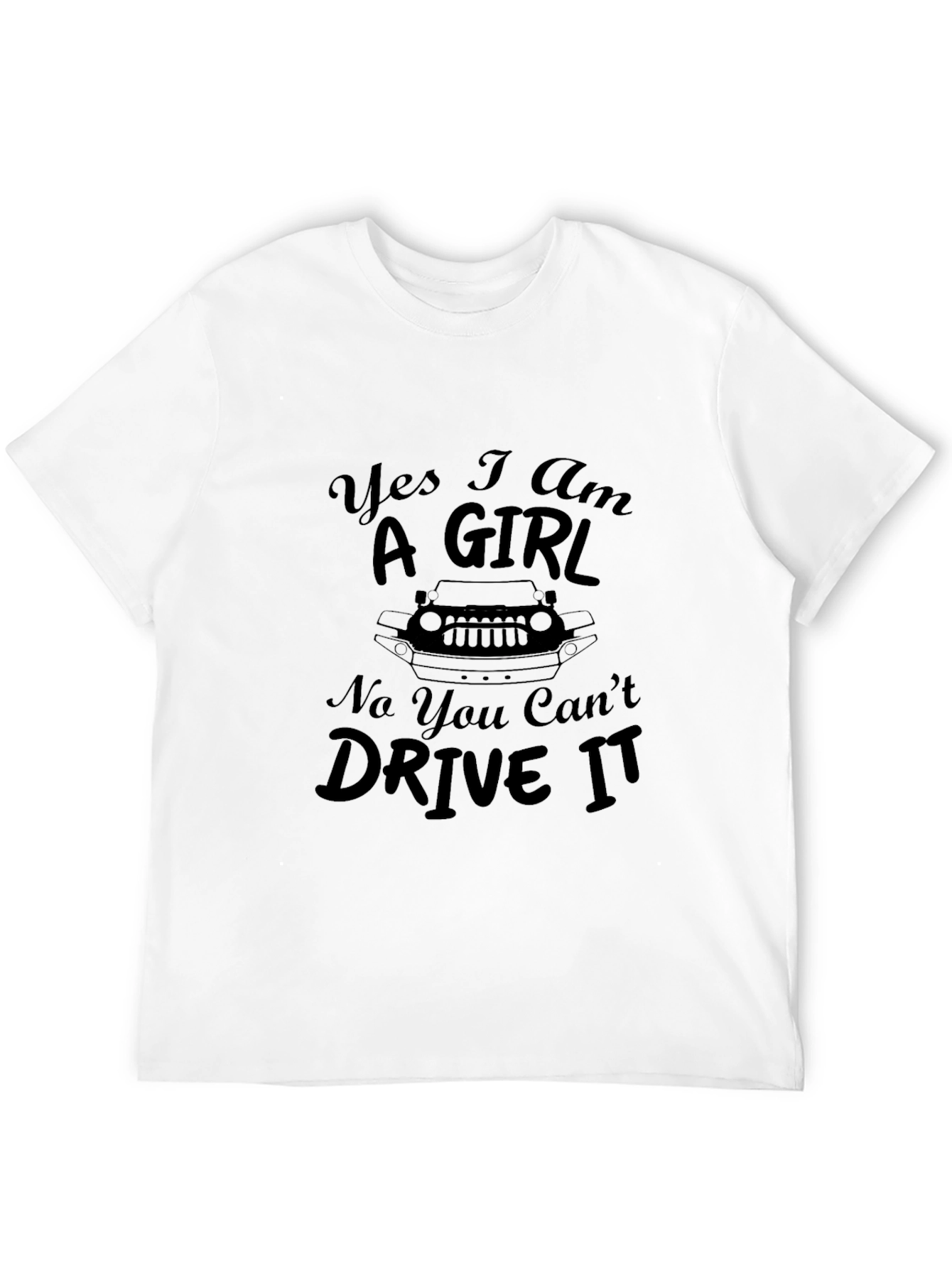 Yes I Am A Girl Jeep T-Shirt