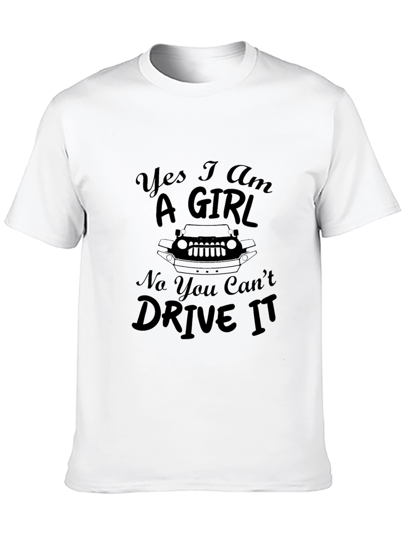 Yes I Am A Girl Jeep T-Shirt