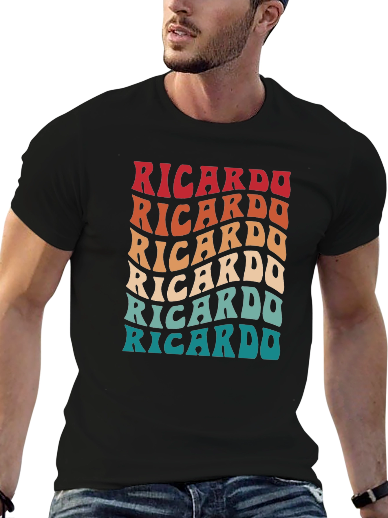 Retro Ricardo Graphic Tee - Soft Cotton Blend