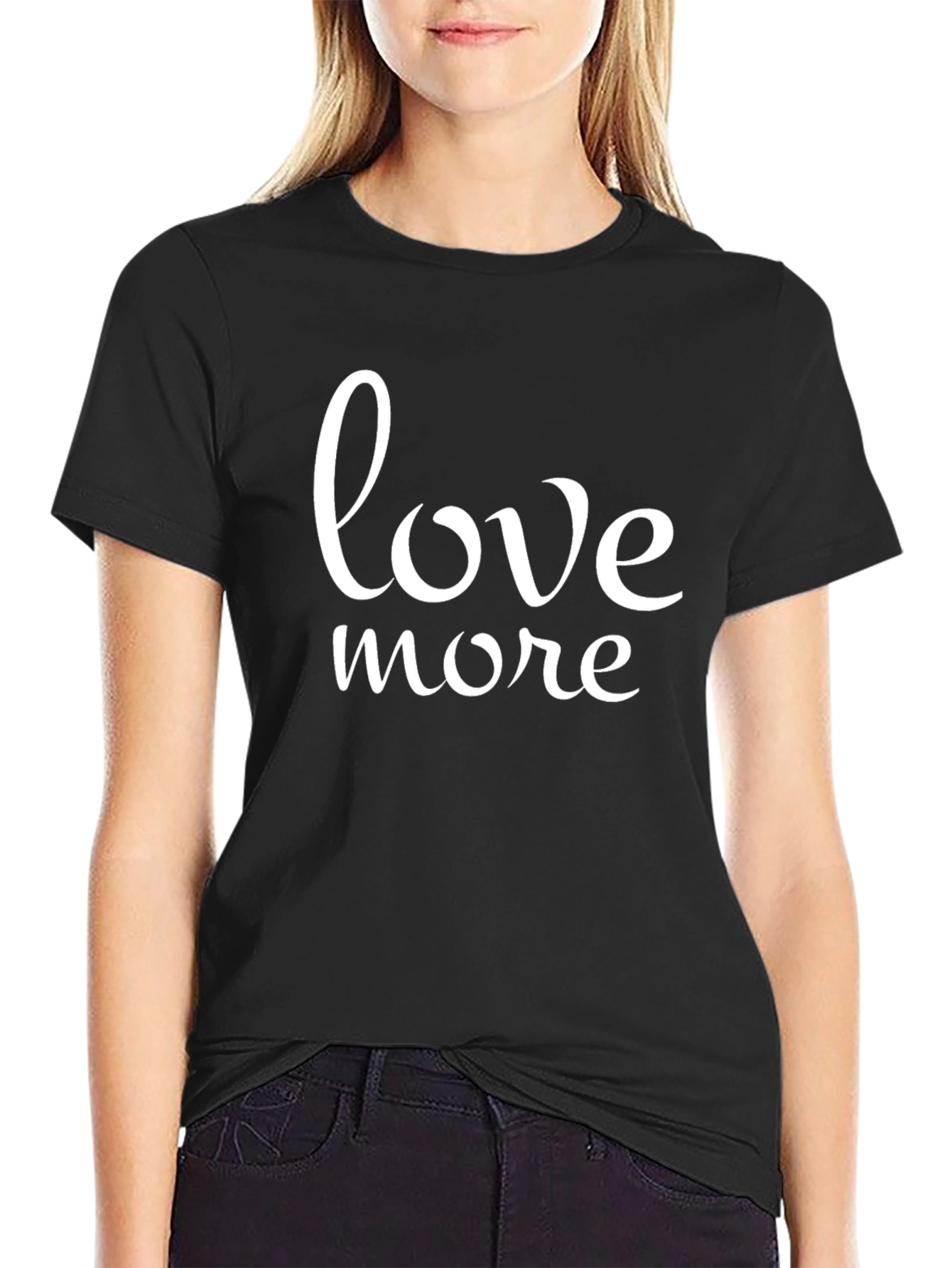 Love More Graphic Tee - Black