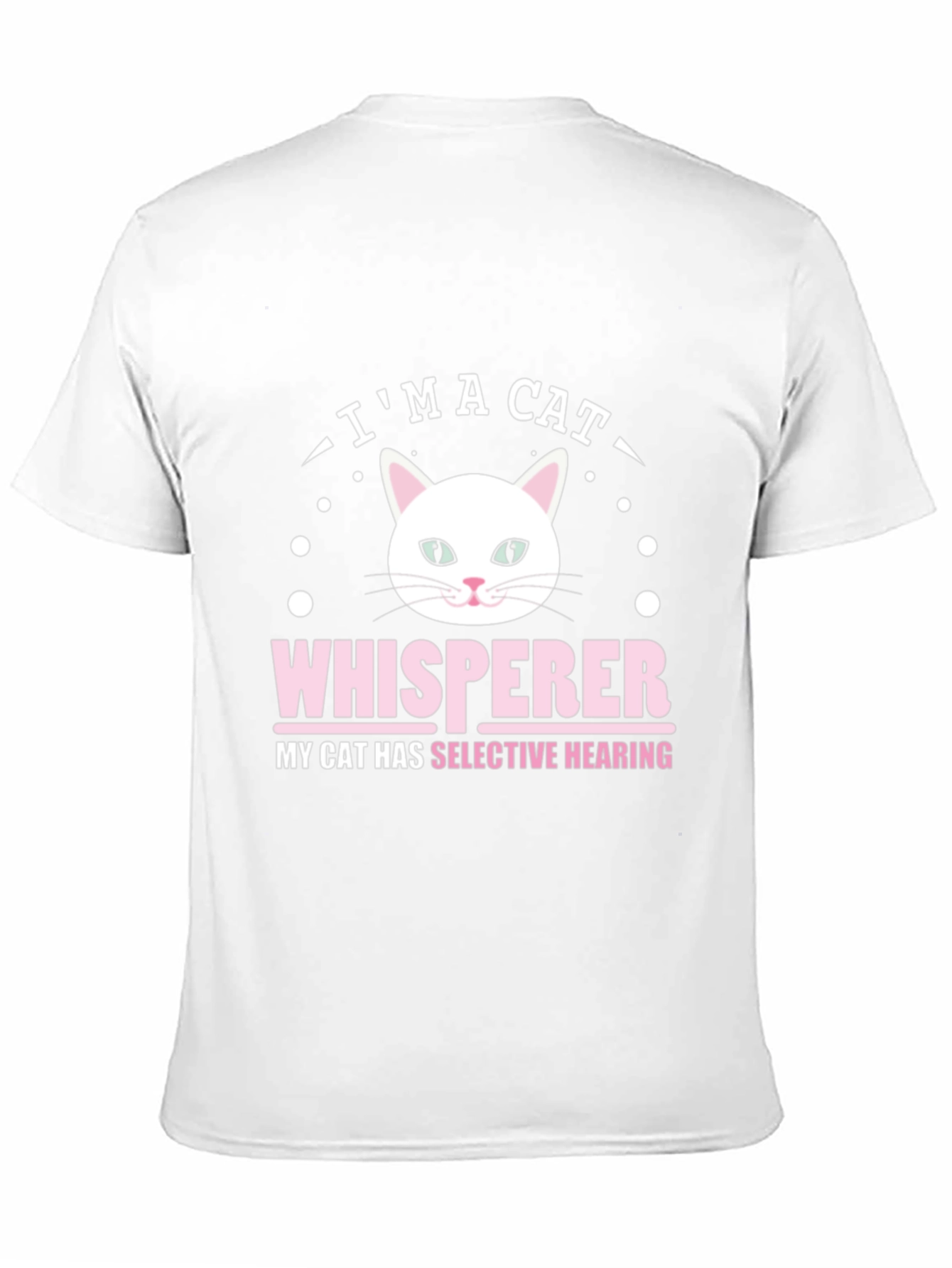 Cat Whisperer Graphic Tee - Black Cotton T-Shirt