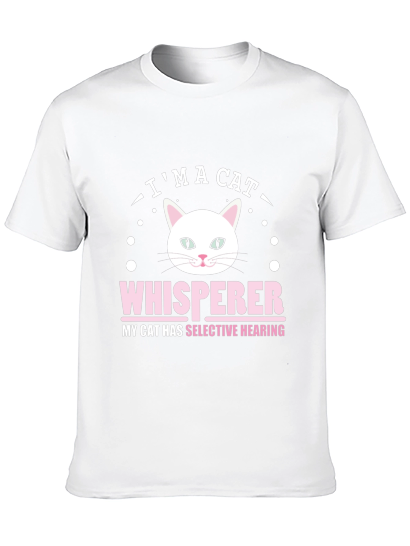 Cat Whisperer Graphic Tee - Black Cotton T-Shirt