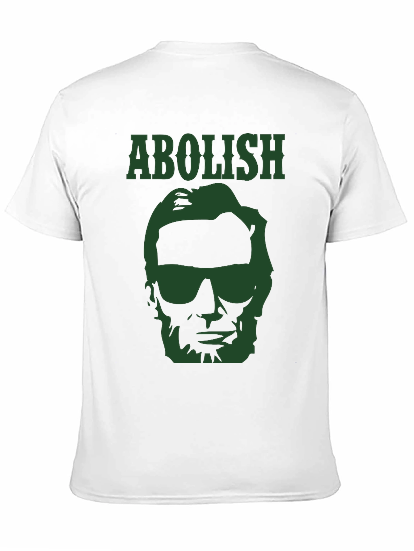 Abolish Lincoln T-Shirt - Green Graphic Print Tee