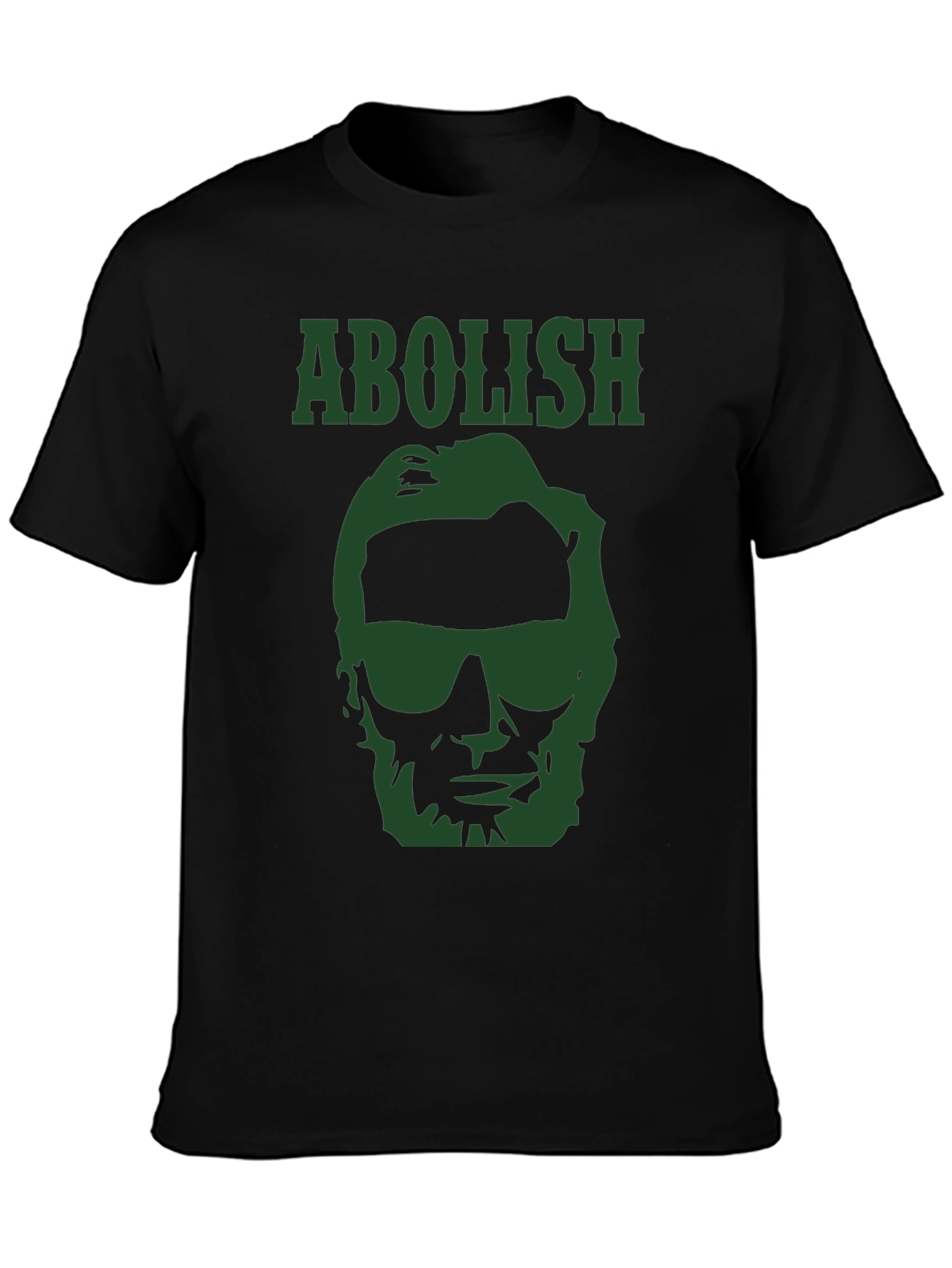 Abolish Lincoln T-Shirt - Green Graphic Print Tee