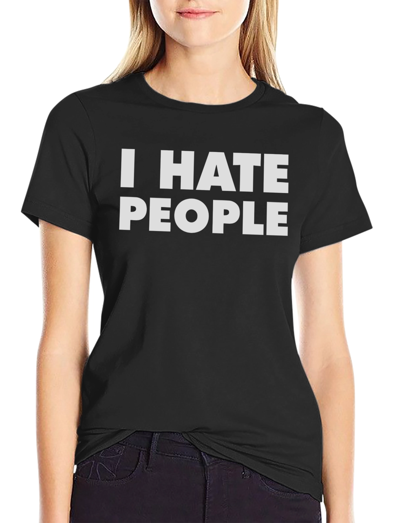 I HATE PEOPLE T-Shirt - Sarcastic Novelty Tee