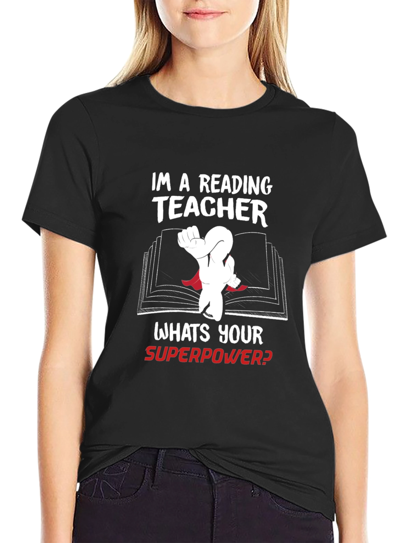 Reading Teacher Superpower T-Shirt