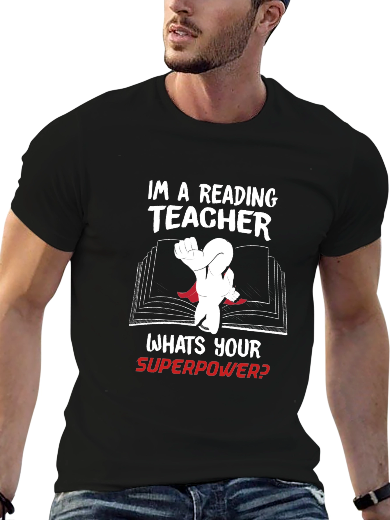 Reading Teacher Superpower T-Shirt