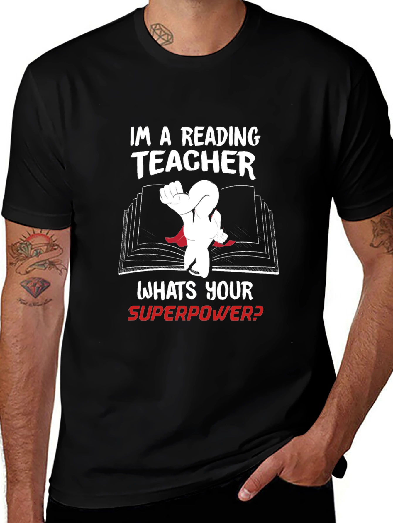 Reading Teacher Superpower T-Shirt