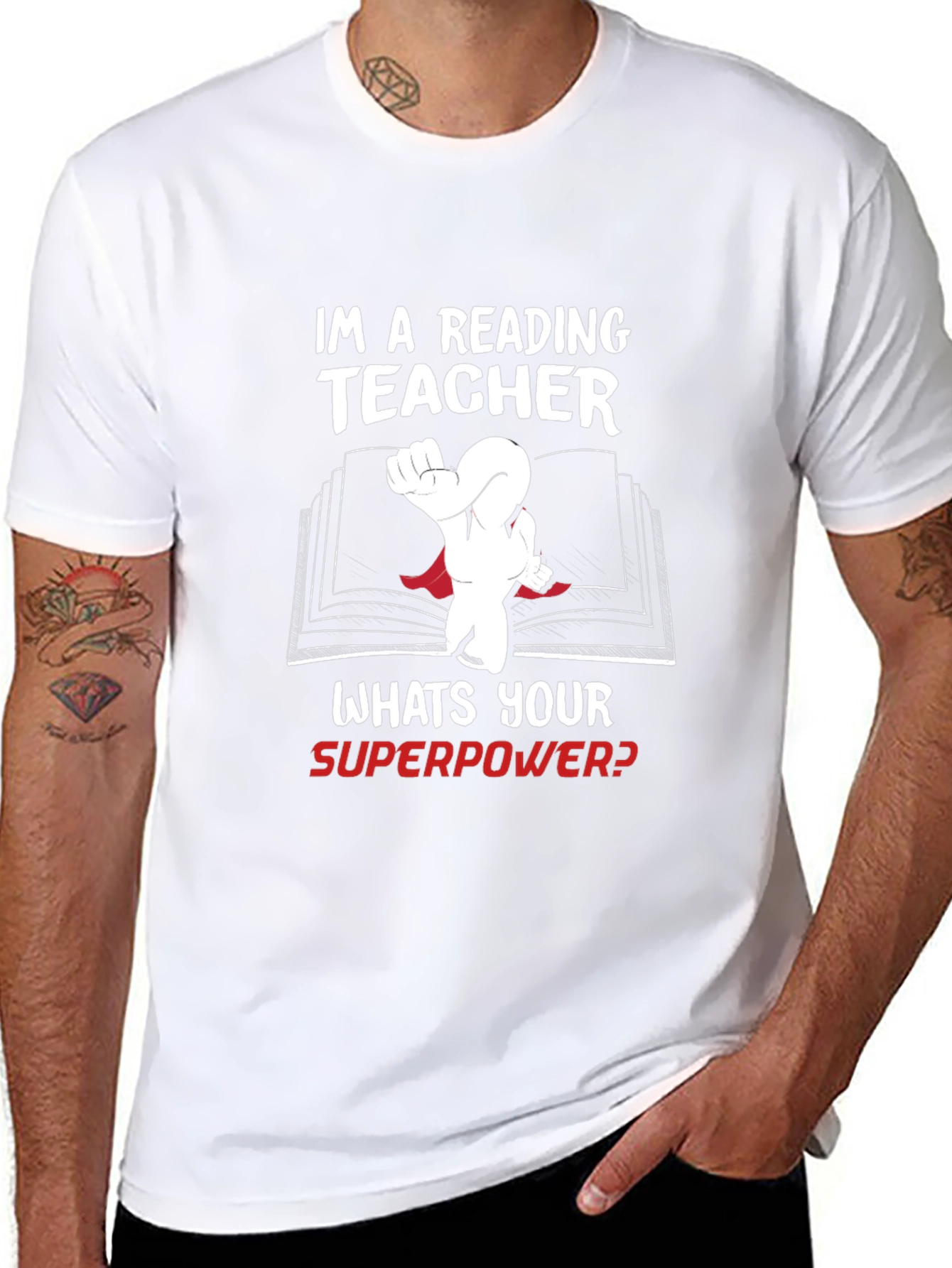 Reading Teacher Superpower T-Shirt