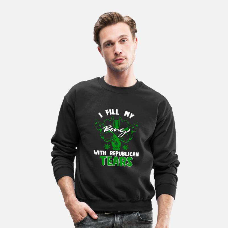 Liberal Democrat Stoner Weed Bong Anti Republican