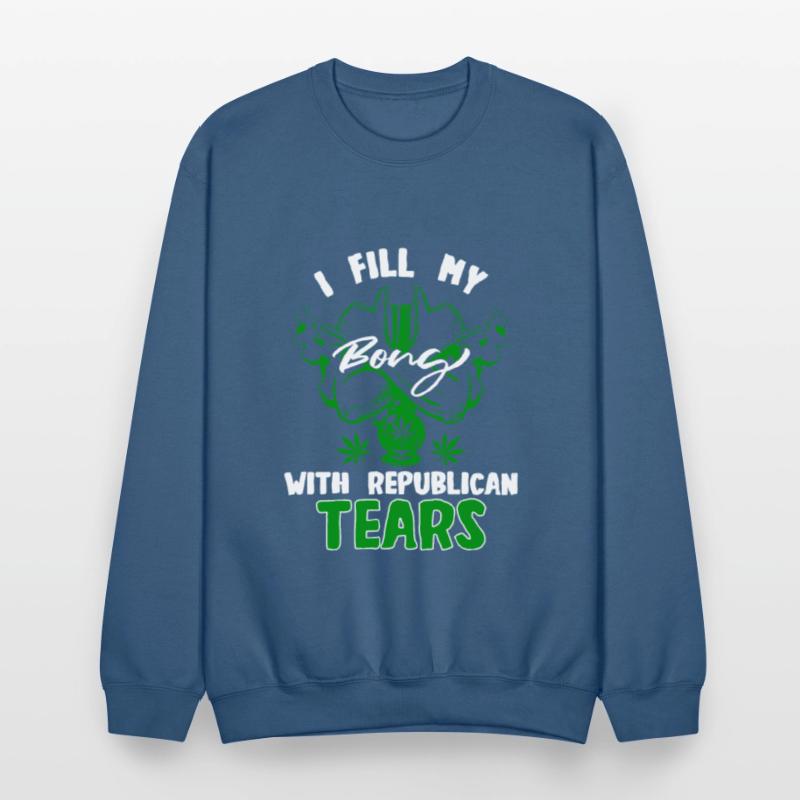 Liberal Democrat Stoner Weed Bong Anti Republican