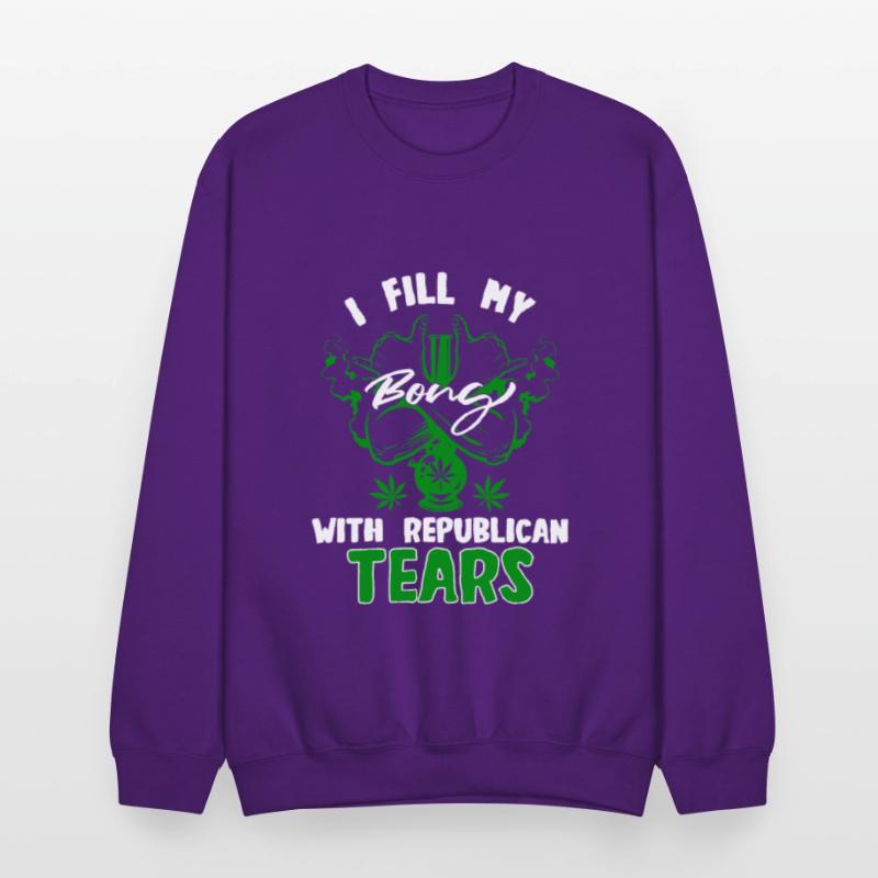 Liberal Democrat Stoner Weed Bong Anti Republican