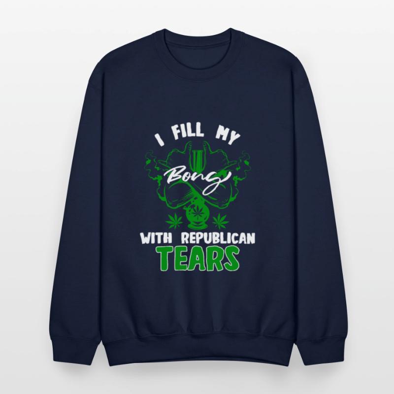Liberal Democrat Stoner Weed Bong Anti Republican