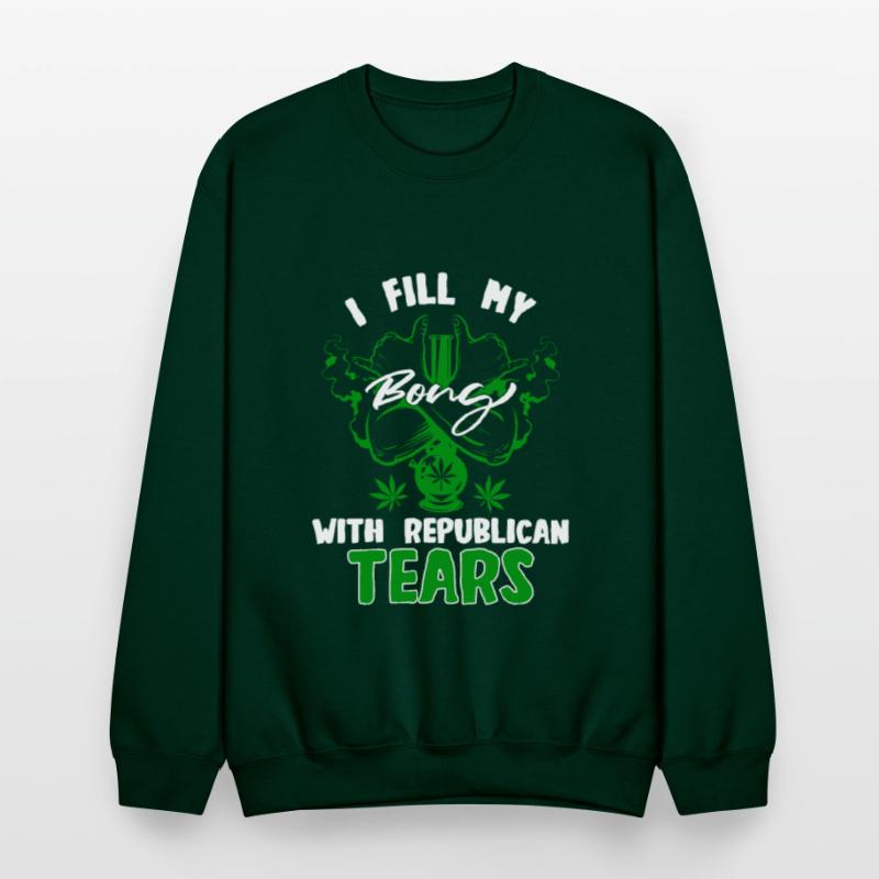 Liberal Democrat Stoner Weed Bong Anti Republican