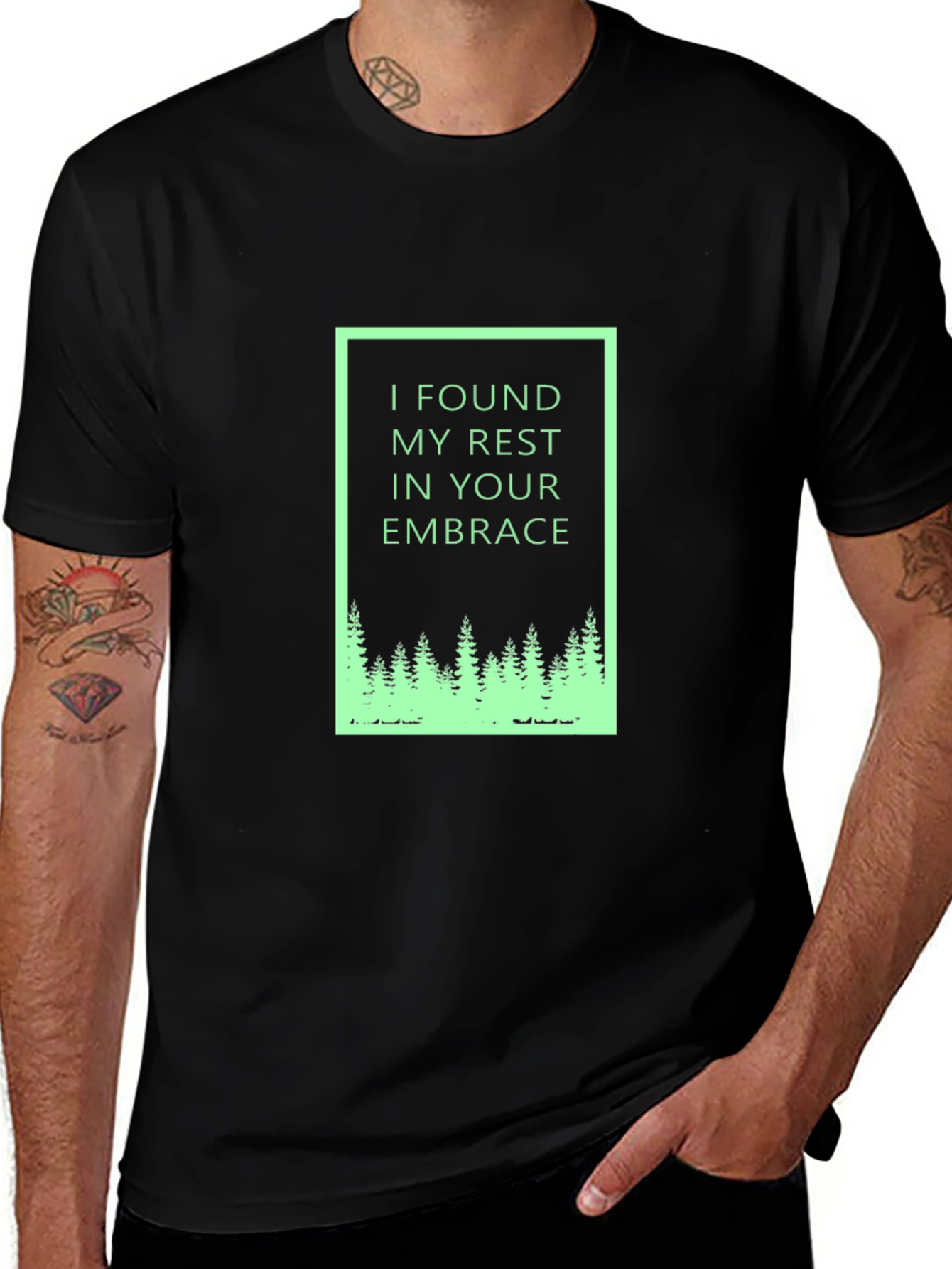 Natures Embrace Graphic Tee - Black