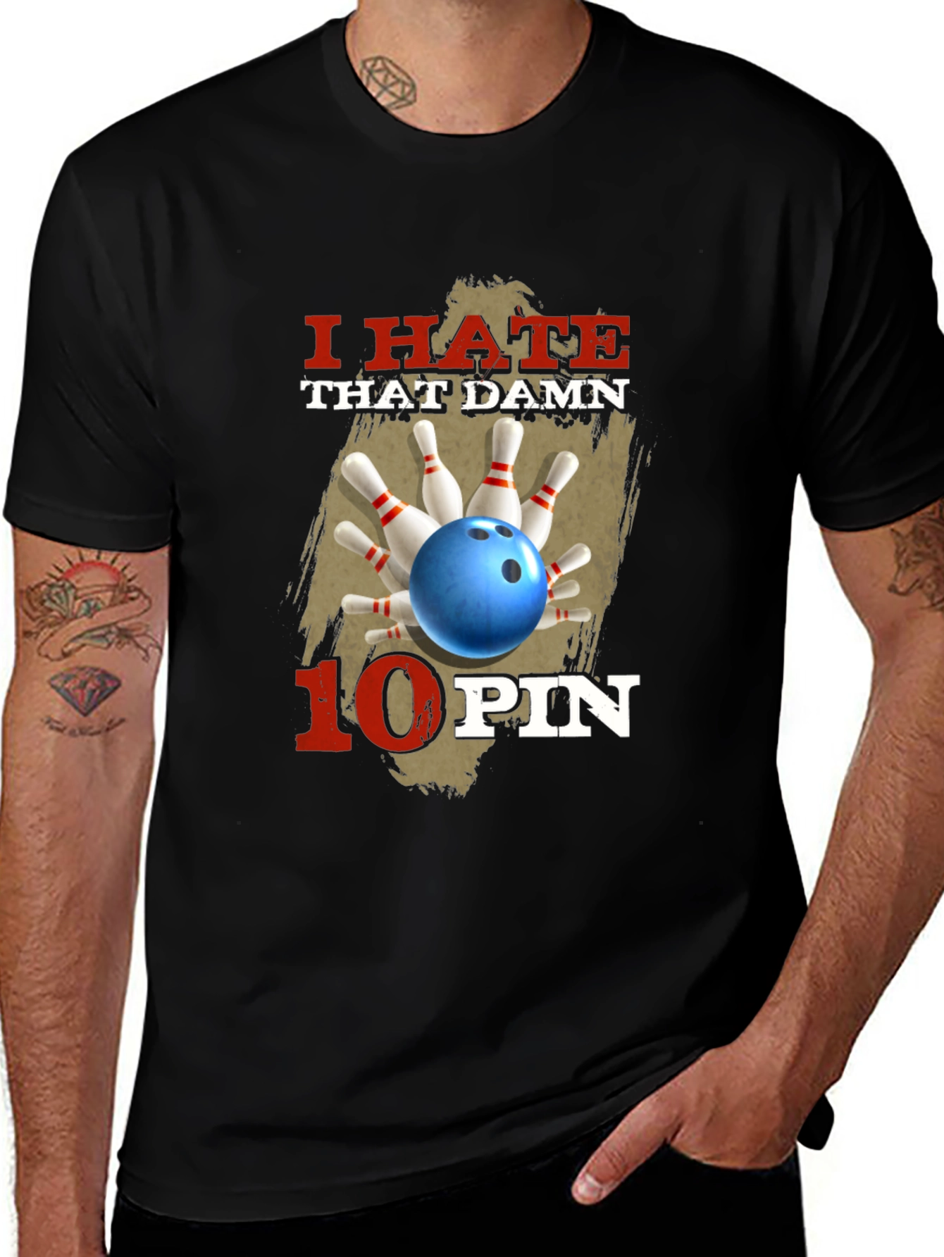 I Hate That Damn 10 Pin Bowling T-Shirt