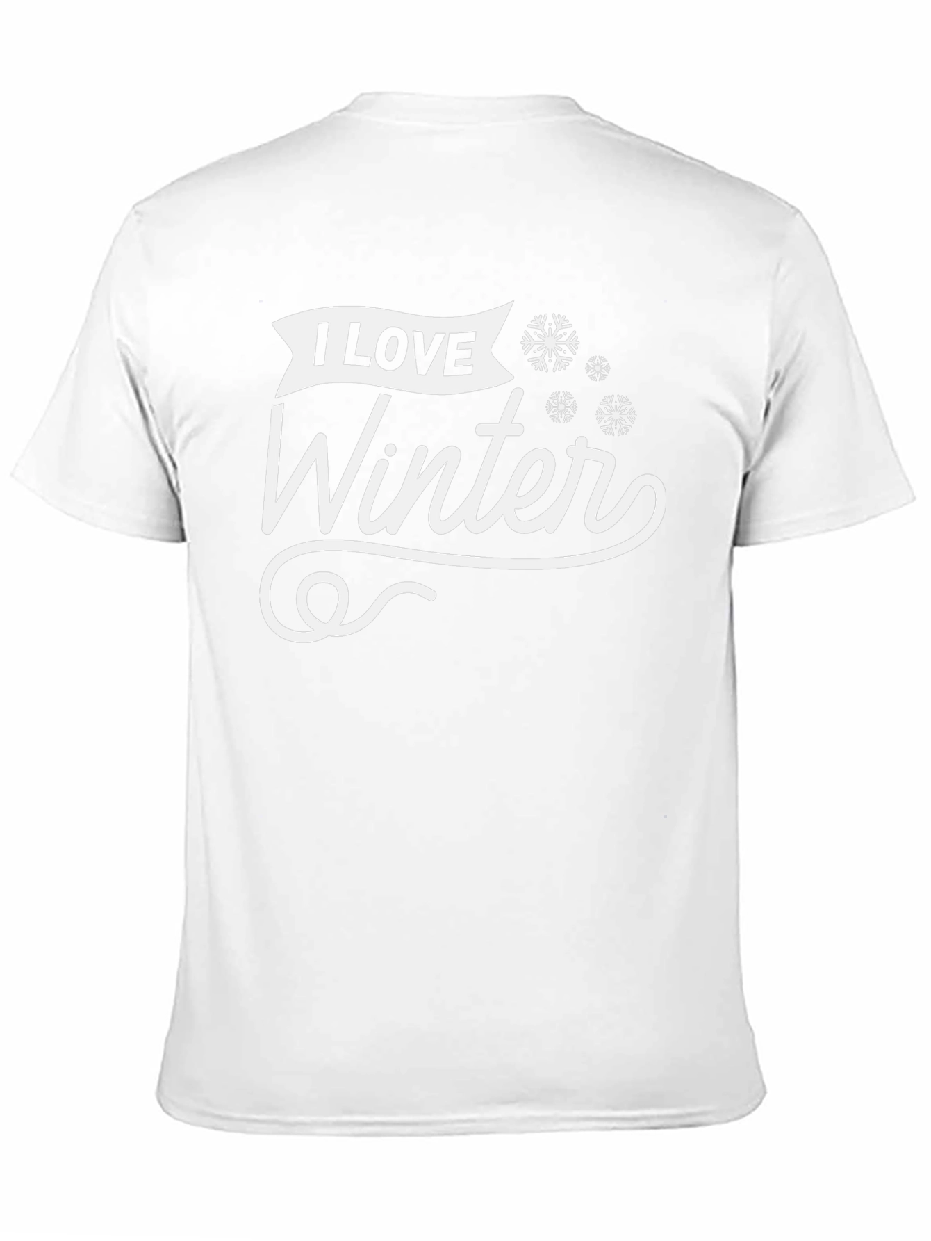 I Love Winter Black T-Shirt
