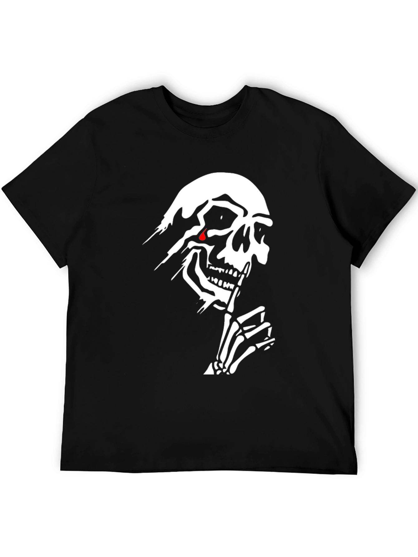 Skull Graphic Tee - Mens Black T-Shirt