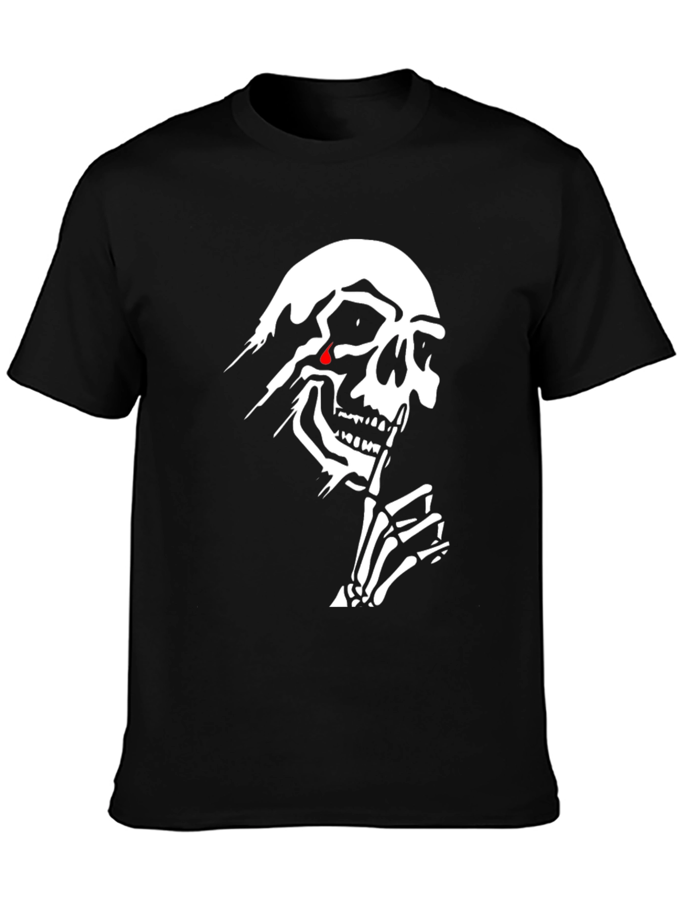 Skull Graphic Tee - Mens Black T-Shirt