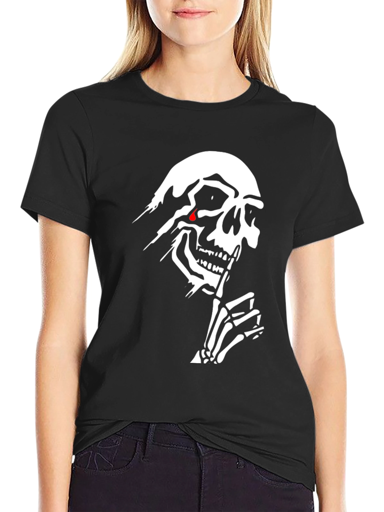 Skull Graphic Tee - Mens Black T-Shirt