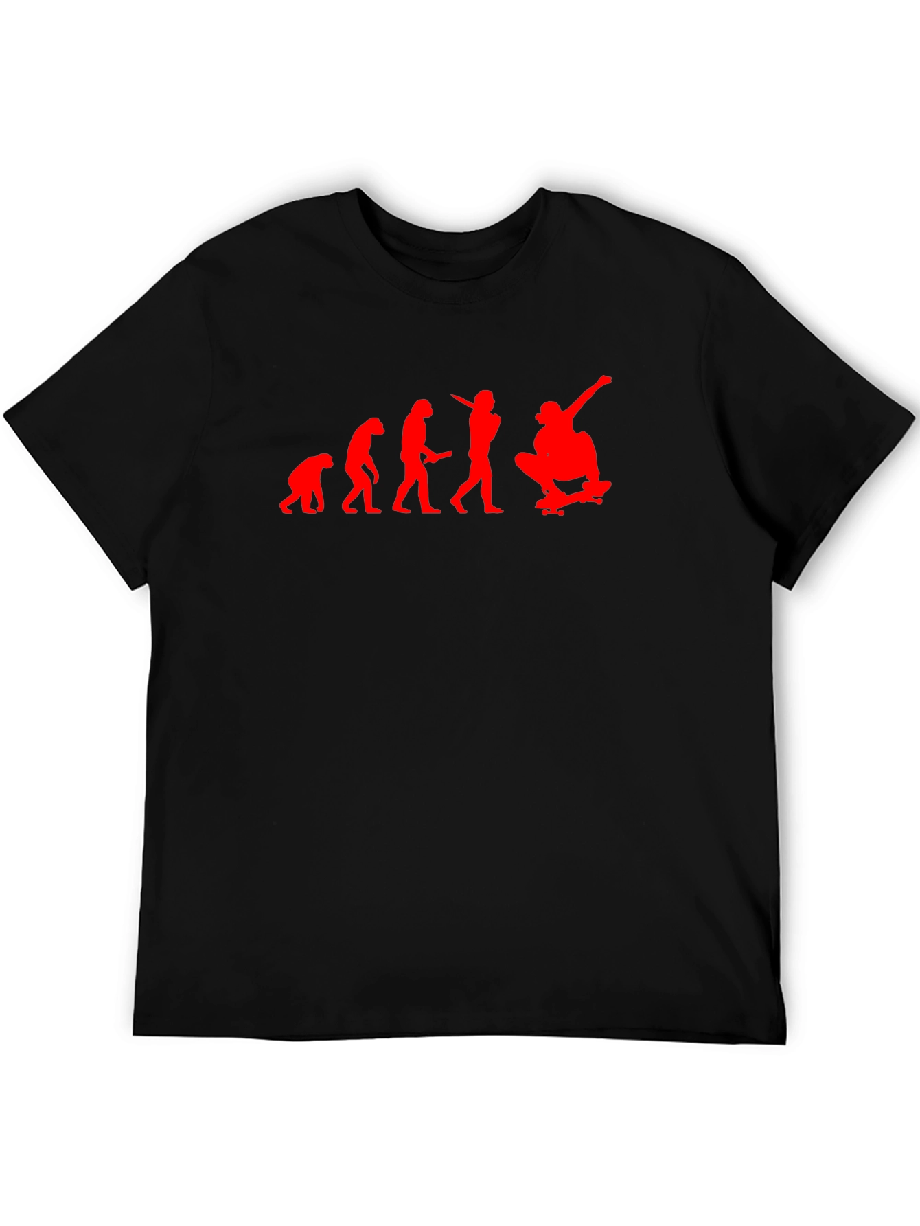 Evolution Skateboard T-Shirt - Black Cotton Tee