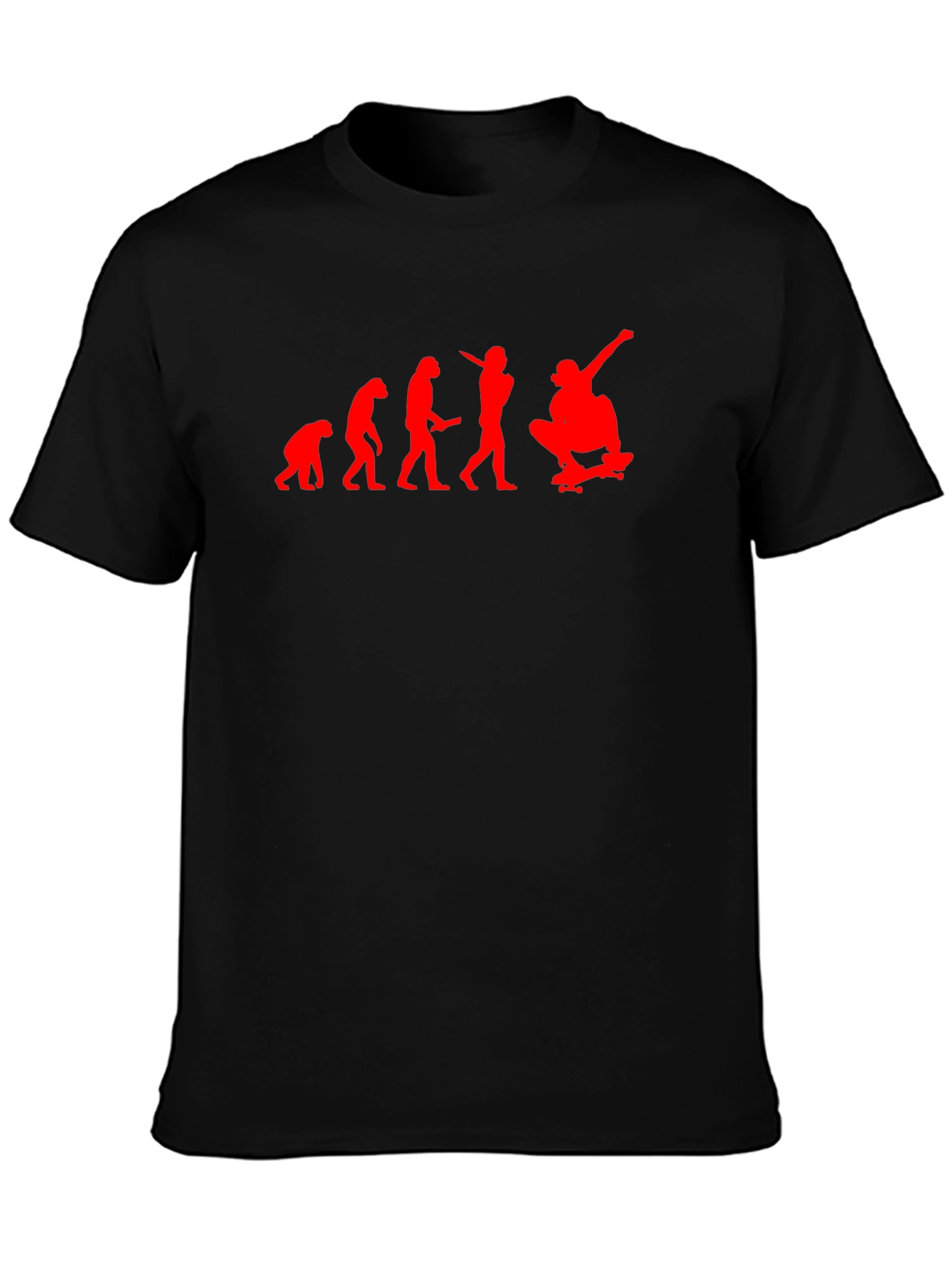 Evolution Skateboard T-Shirt - Black Cotton Tee