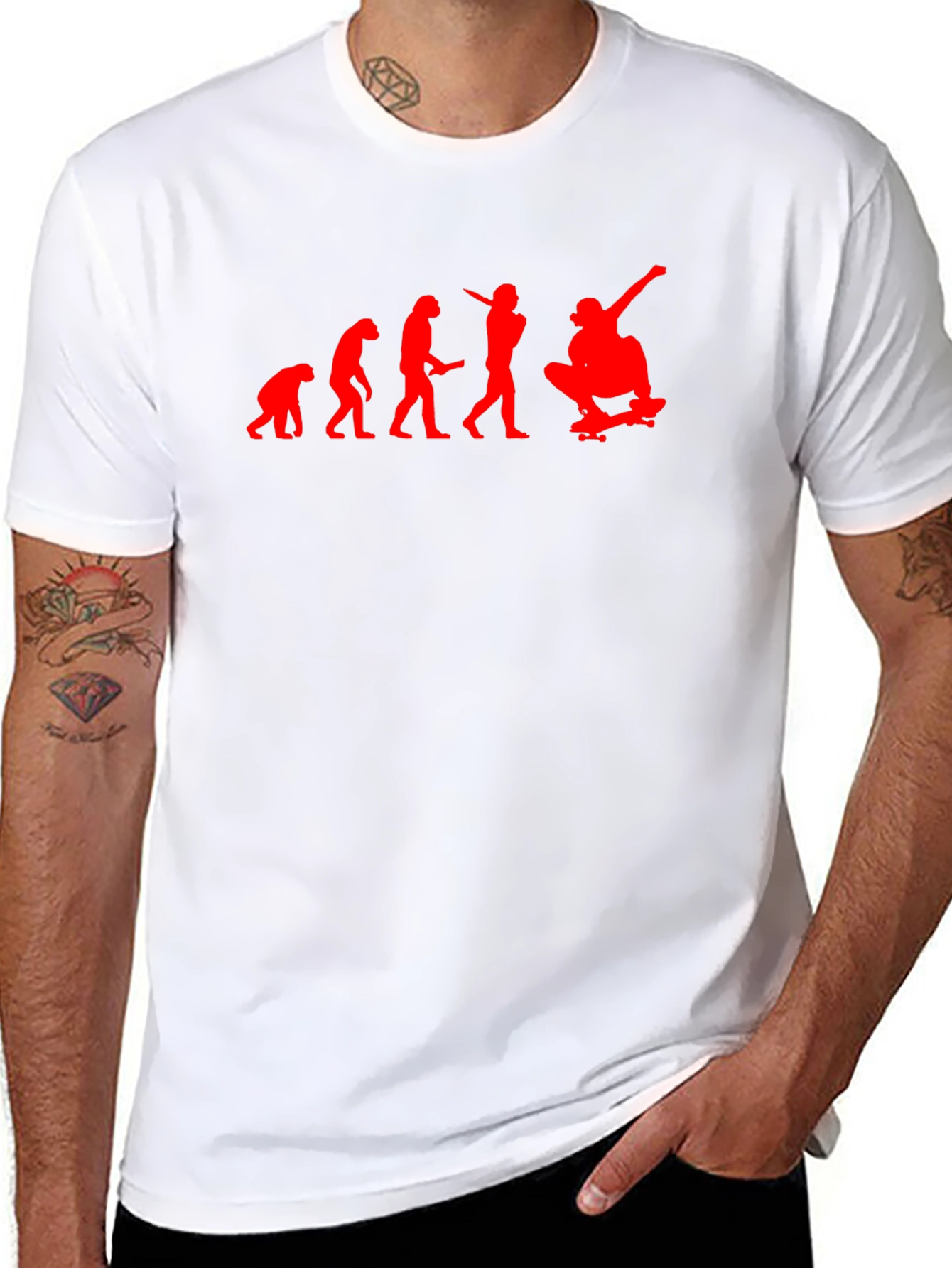 Evolution Skateboard T-Shirt - Black Cotton Tee