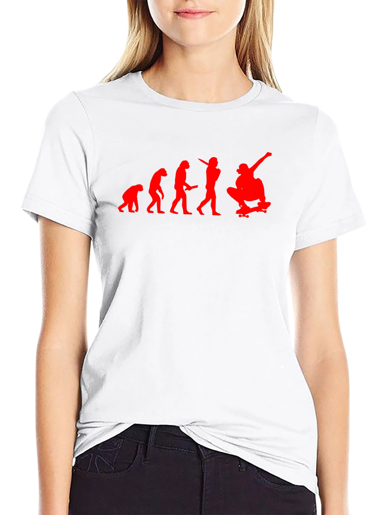 Evolution Skateboard T-Shirt - Black Cotton Tee