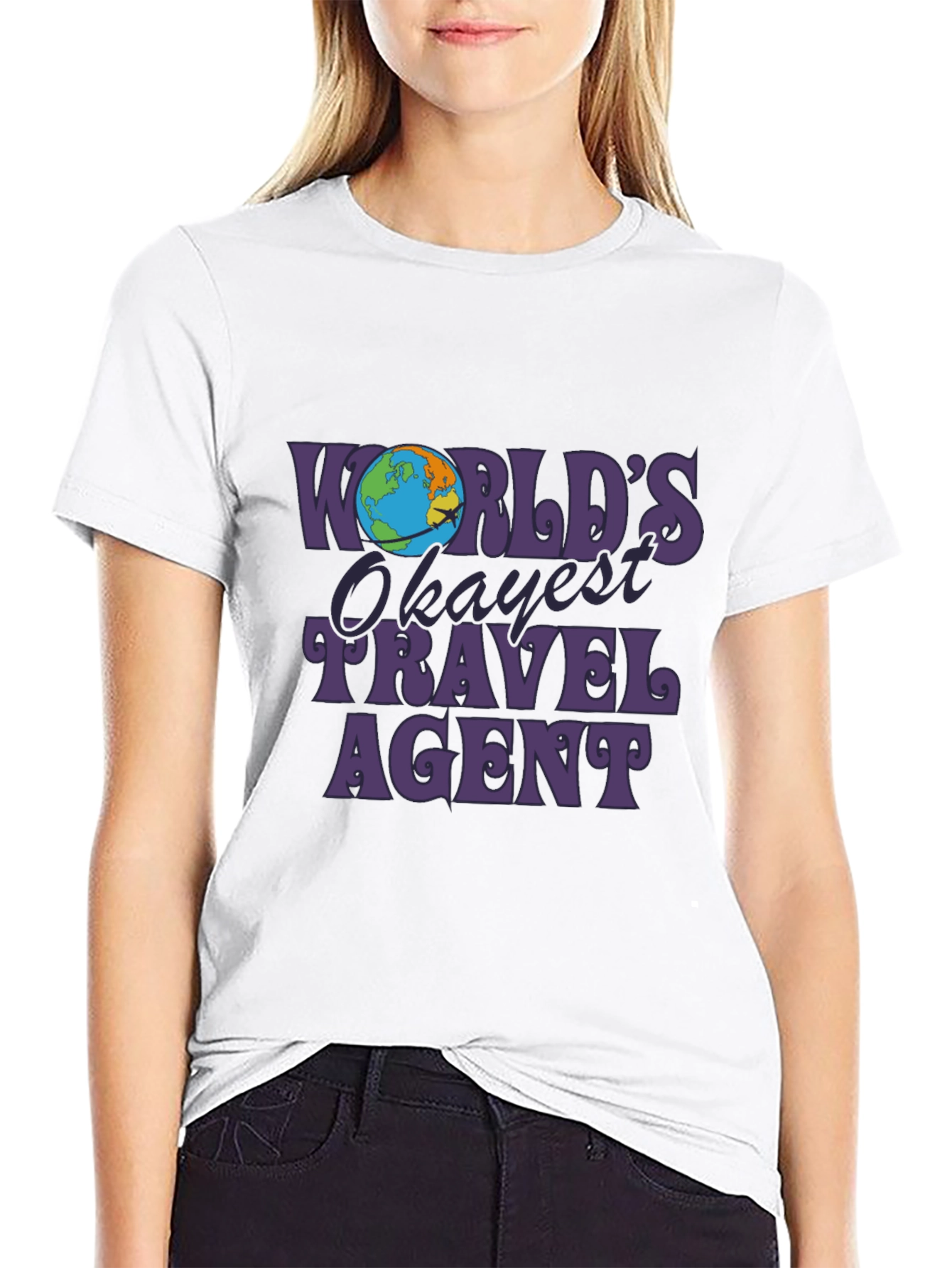Worlds Okayest Travel Agent Graphic T-Shirt