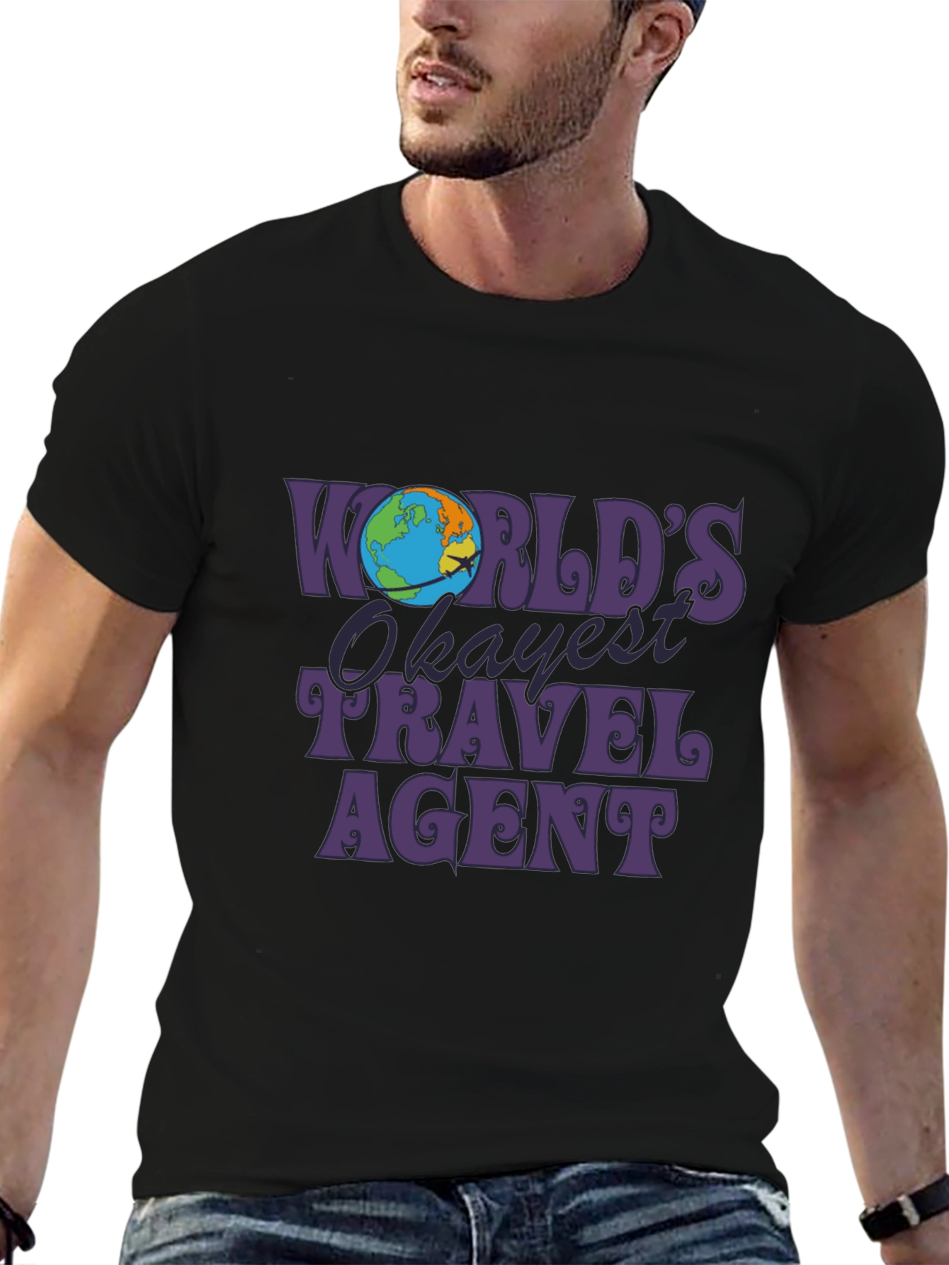 Worlds Okayest Travel Agent Graphic T-Shirt