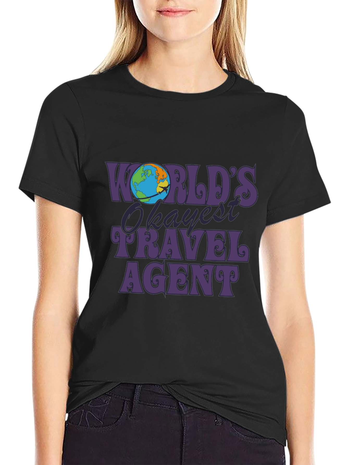 Worlds Okayest Travel Agent Graphic T-Shirt