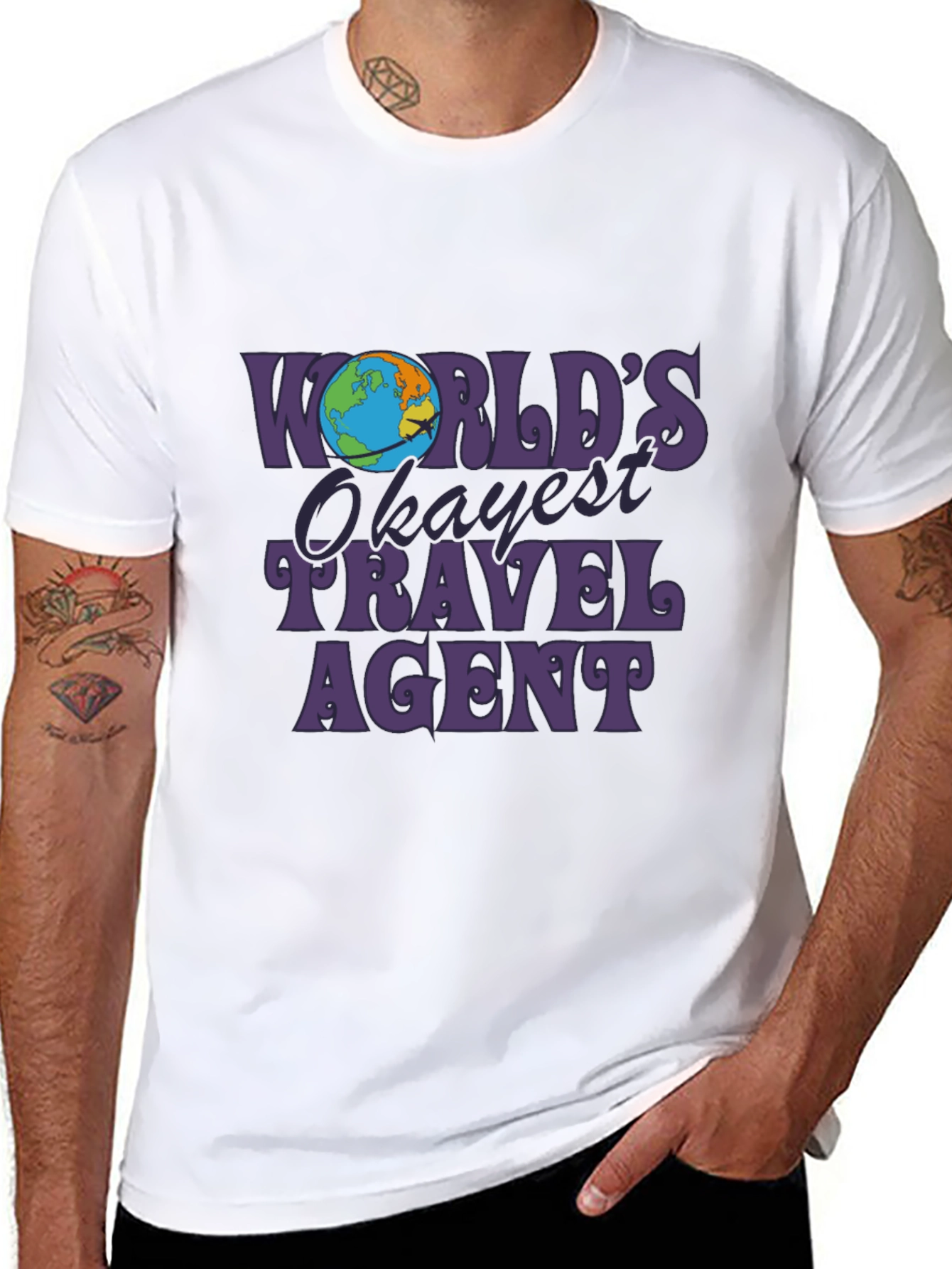 Worlds Okayest Travel Agent Graphic T-Shirt