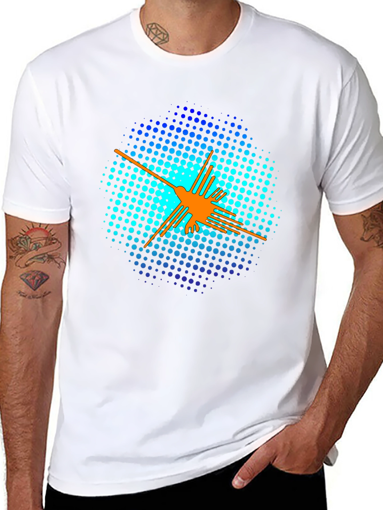 Abstract Geometric Graphic T-Shirt