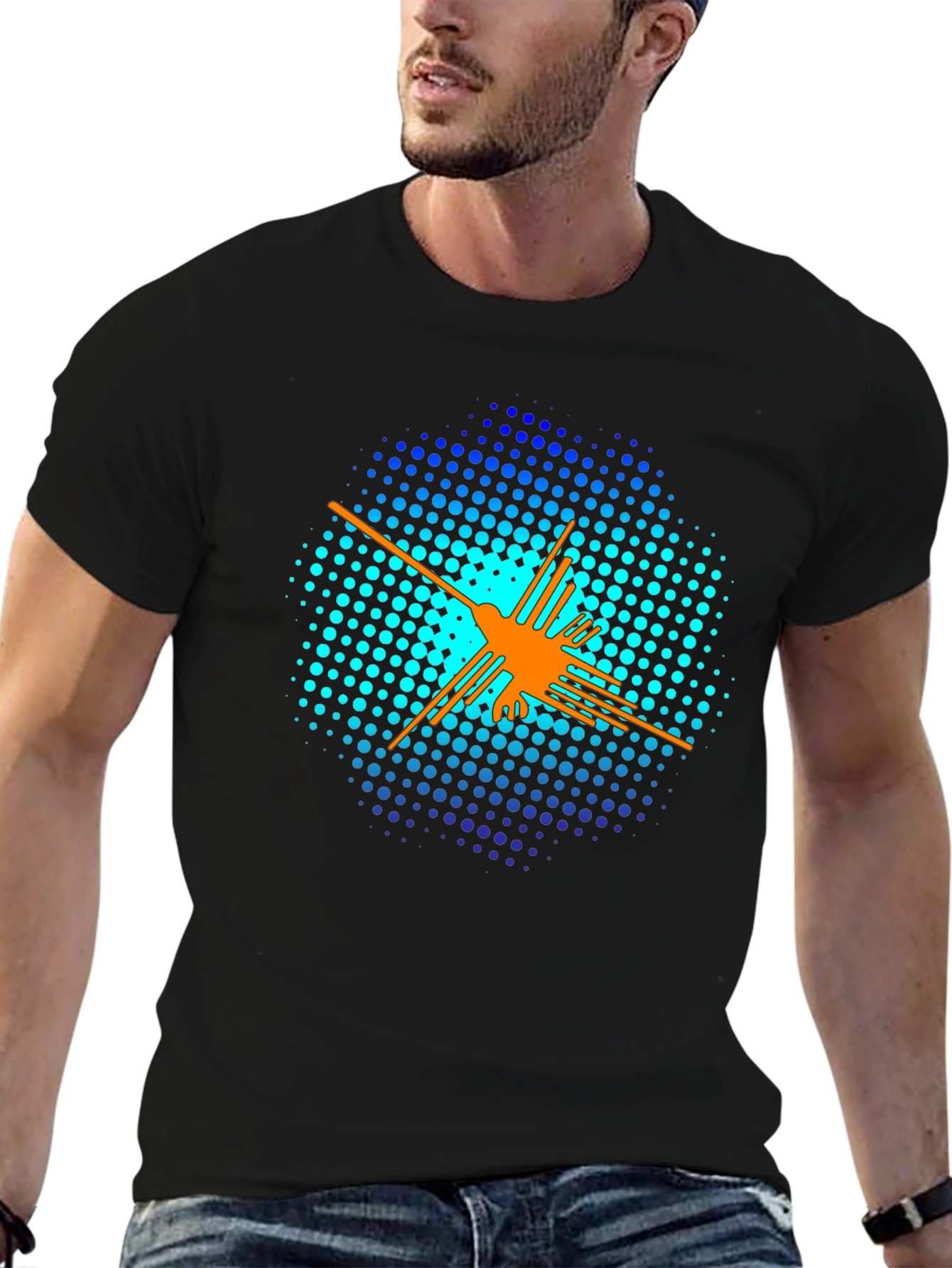 Abstract Geometric Graphic T-Shirt