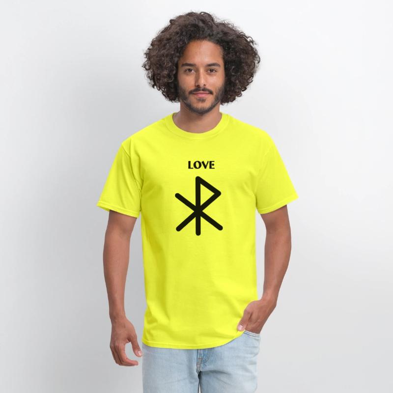 Love Viking runes with text LOVE