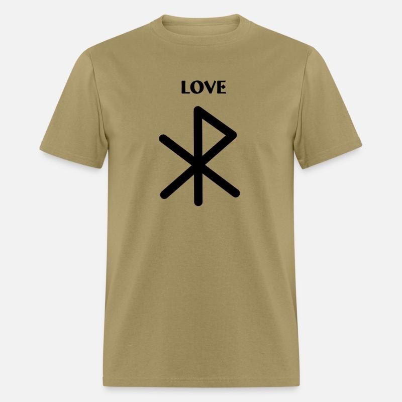 Love Viking runes with text LOVE