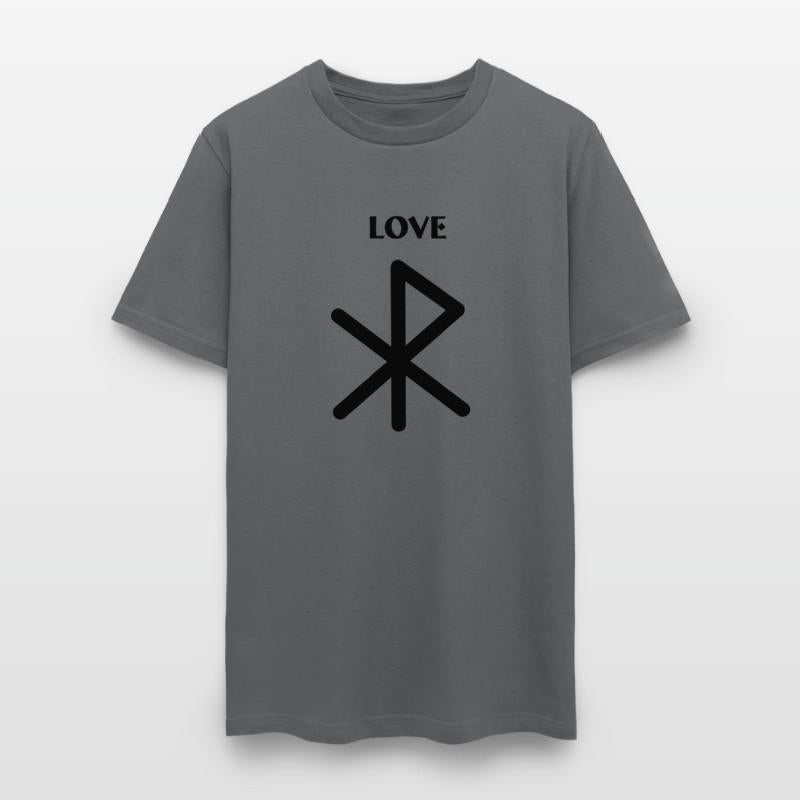 Love Viking runes with text LOVE