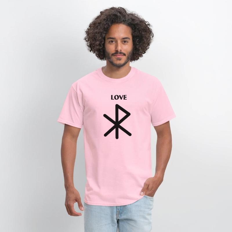 Love Viking runes with text LOVE